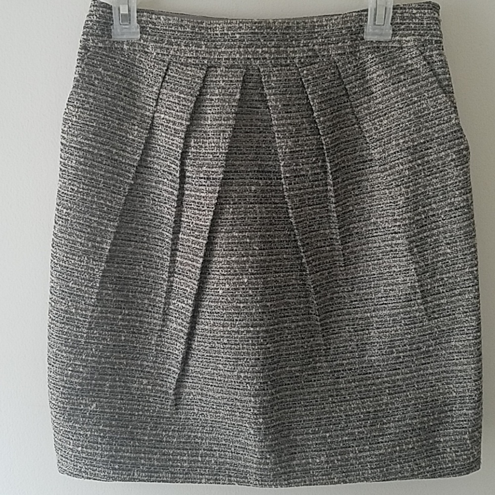 Anthropologie Tabitha Avant Metallic Tweed skirt